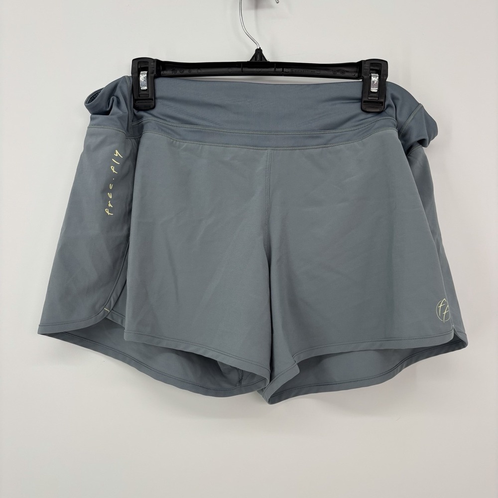 Free Fly Running Shorts Women's Size XL Blue Athletic Gym Activewear‎ Lined